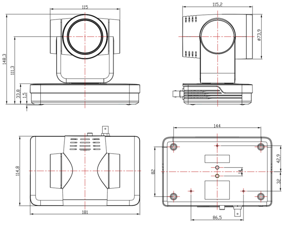 尺寸圖（單位：mm）