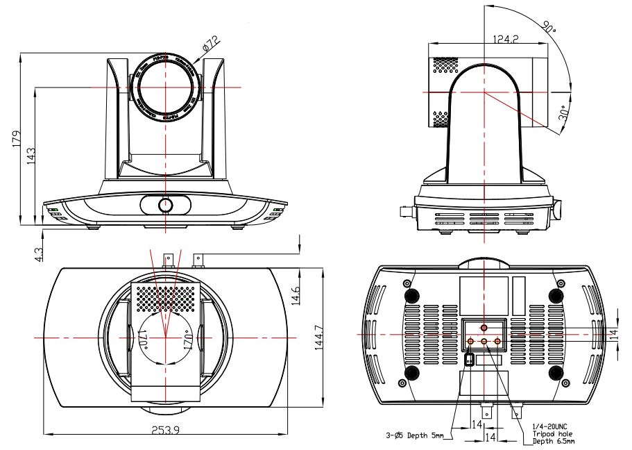 尺寸圖（單位：mm）