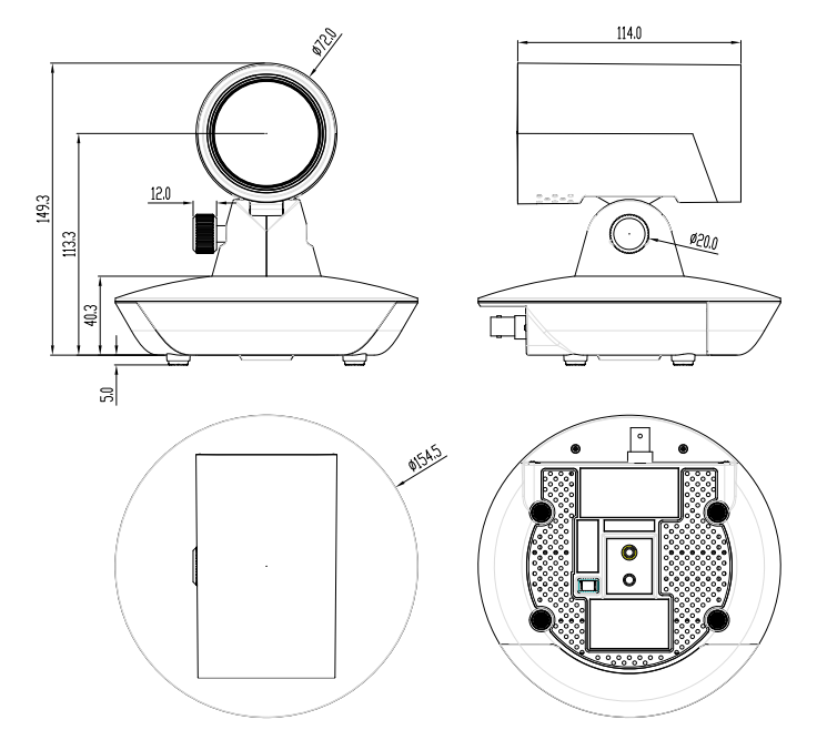 尺寸圖（單位：mm）
